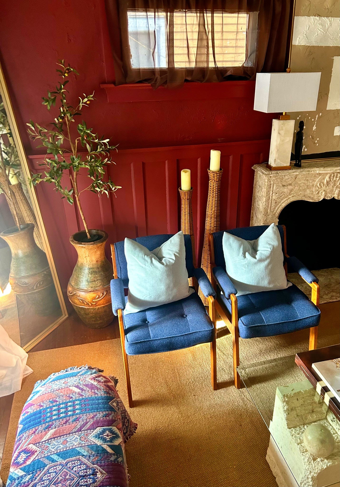 Subscribe to my YouTube channel @athomewithnissy  to see What I Thrifted vs How I Styled It. Link to others items below. Foyer Makeover. Burgundy + Blue . BEHR Paint -Rumors 2025 Color of Tge Year . Entryway Makeover. 

#LTKmomlife #LTKdayinmylife #LTKHome