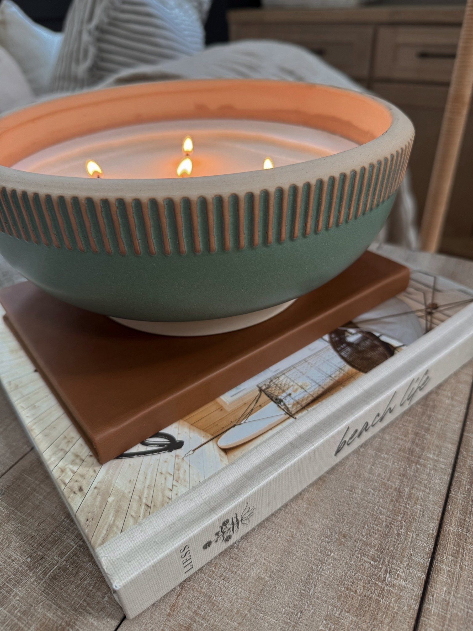 It’s the little spots like this just make a day extra cozy for me >>>> 😌 

Home / small spaces / decorative books / target candles / summer home / Holley Gabrielle 

#LTKFindsUnder50 #LTKHome #LTKSeasonal