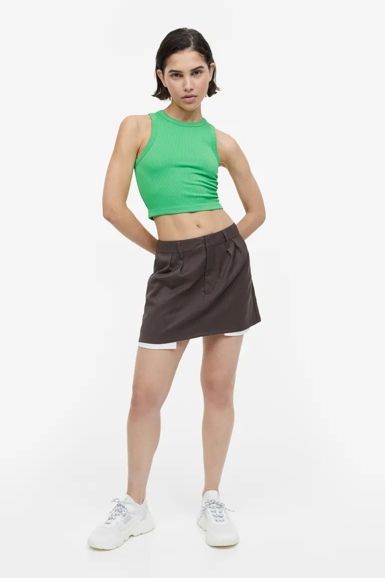 Mini Skirt - Dark gray - Ladies | H&M US | H&M (US + CA)