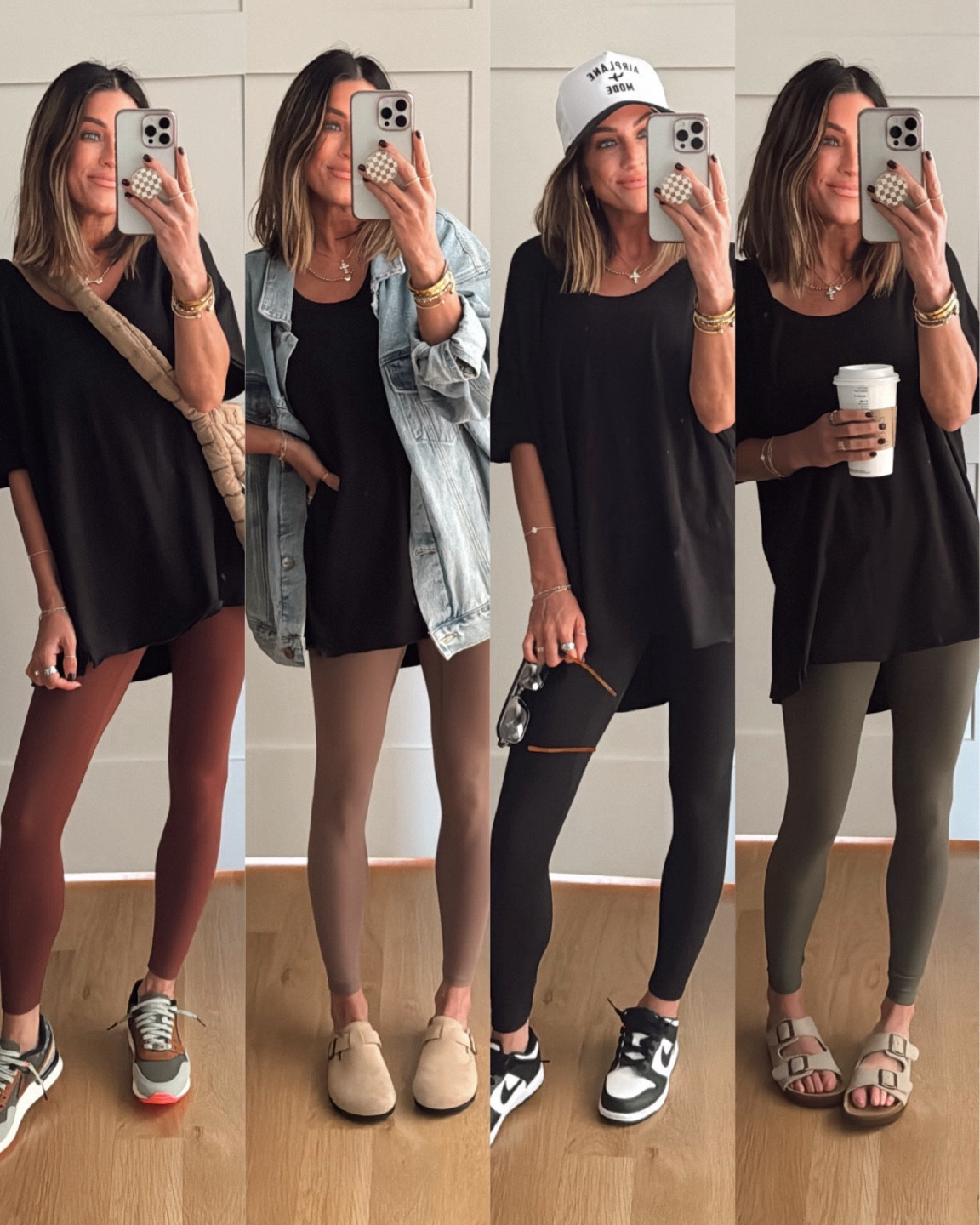 The best Amazon leggings! 🙌🏼🤩 true to size, and so flattering! Wearing xs in leggings, small in tee  

#LTKFindsUnder100 #LTKFindsUnder50 #LTKStyleTip