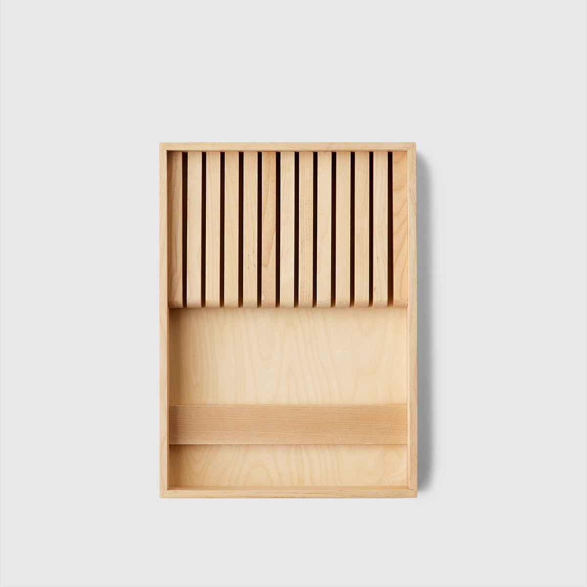 Marie Kondo Narrow In-Drawer Knife Organizer Birch | The Container Store