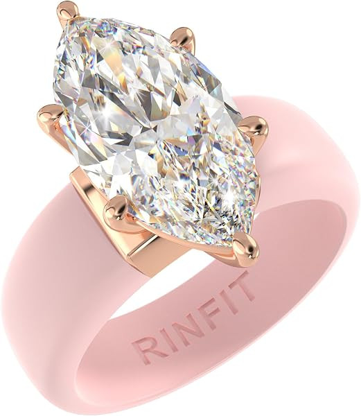 Rinfit Silicone Ring with Stone, Marquise Cut CZ | Amazon (US)
