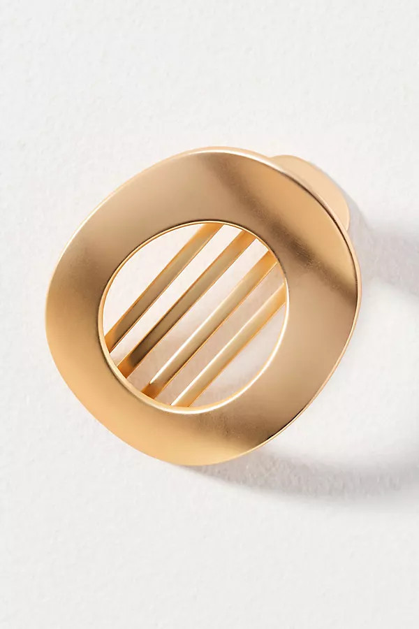 Gilded Ellipse Flat Lay Claw Clip | Anthropologie (US)