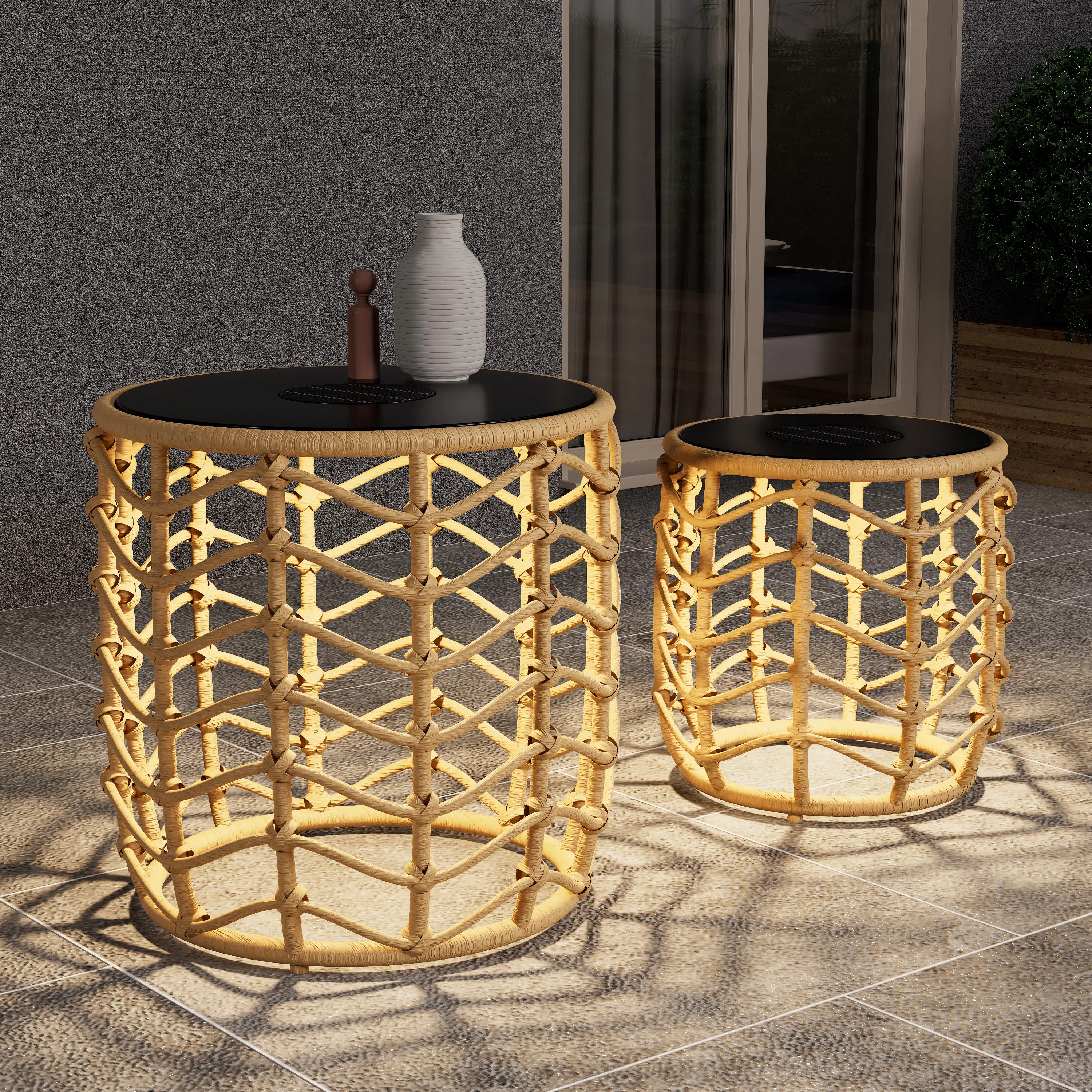 Lumweave 17.7'' Solar Powered Outdoor Floor Lamp | Wayfair North America