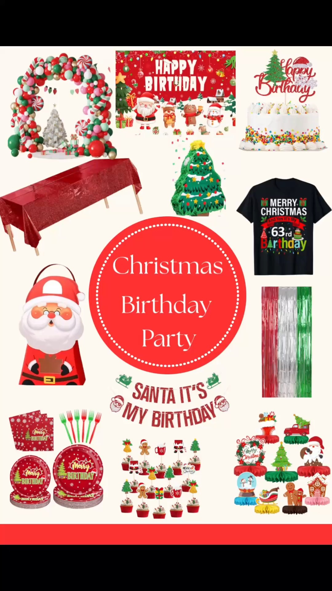 A Christmas birthday is the perfect excuse to combine the magic of a birthday party with all the cozy, festive fun of the holiday season! 🎄🎂✨ Think Christmas birthday party decorations, festive birthday cake ideas, Christmas party table decor, holiday birthday party favors, Christmas balloon decorations, cozy winter party details, and plenty of twinkling lights.

Whether you’re planning a December birthday party for a child, a winter birthday celebration, or a festive Christmas-themed birthday party, these finds make it easy to create a celebration that feels extra special without making it complicated. From Christmas birthday party supplies and decorations to cake toppers, table settings, party favors, and festive details, I’ve rounded up ideas to help you create the sweetest holiday birthday celebration! 🎁❤️

Christmas birthday party ideas, Christmas birthday decorations, December birthday party ideas, winter birthday party ideas, Christmas themed birthday party, holiday birthday party, kids Christmas birthday party, Christmas party decorations, Christmas birthday cake ideas, winter birthday decorations, Christmas balloon decor, birthday party supplies, Christmas party favors, holiday party ideas, festive birthday ideas, December birthday ideas, Christmas table decor, winter party decorations, Christmas celebration ideas, kids birthday party ideas

#LTKSeasonal #LTKKids #LTKSaleAlert