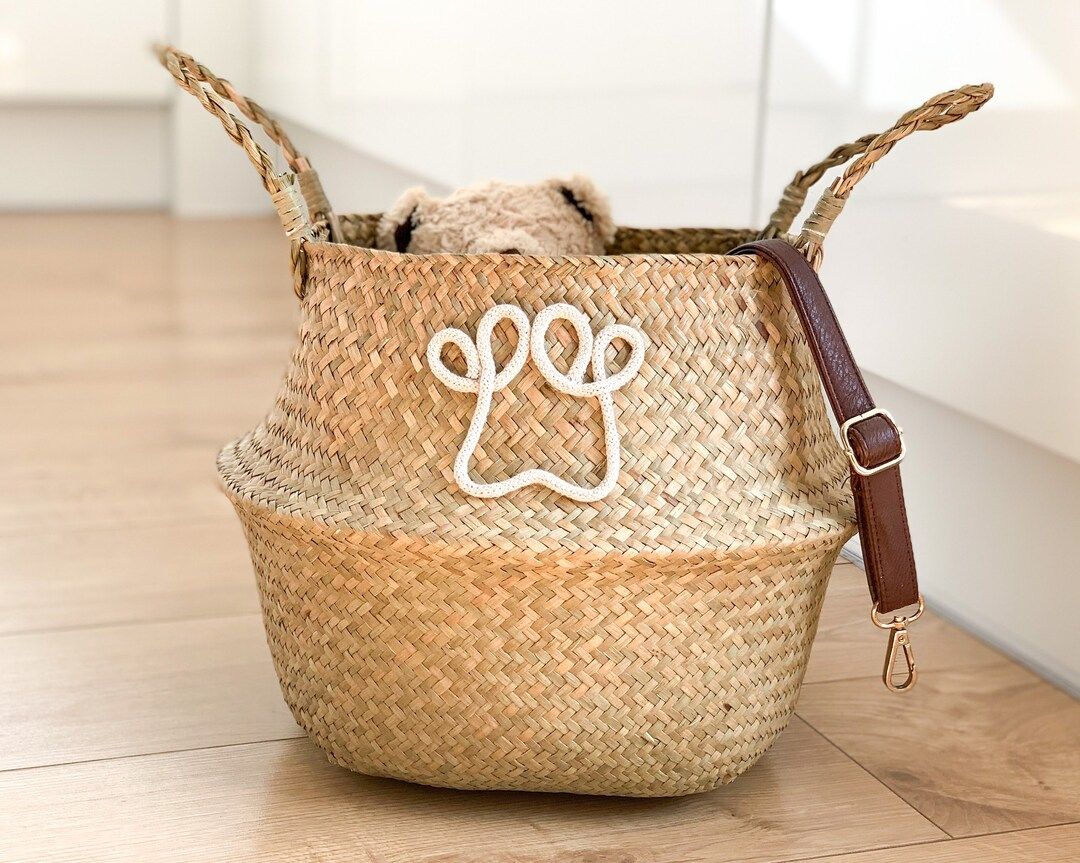 Dog Toy Basket - Pet Storage Basket - Dog Accessories Storage Basket - New Puppy Gift | Etsy (US)