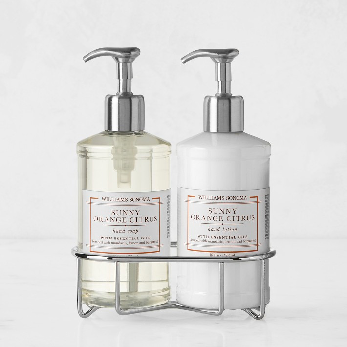 Williams Sonoma Sunny Orange Citrus Hand Soap & Lotion 3-Piece Set | Williams-Sonoma