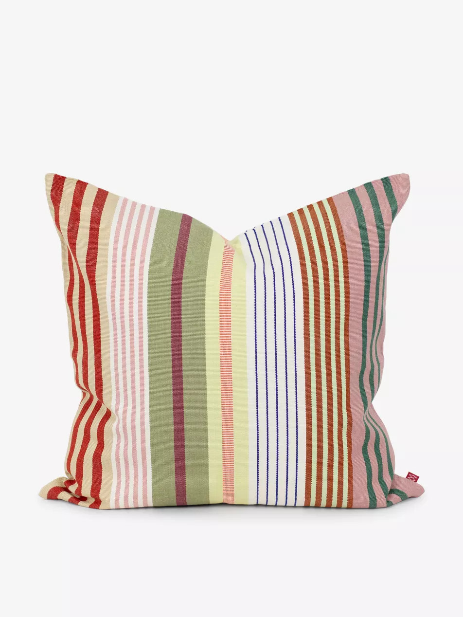 Ofelia square-shape striped cotton cushion 50cm x 50cm | Selfridges