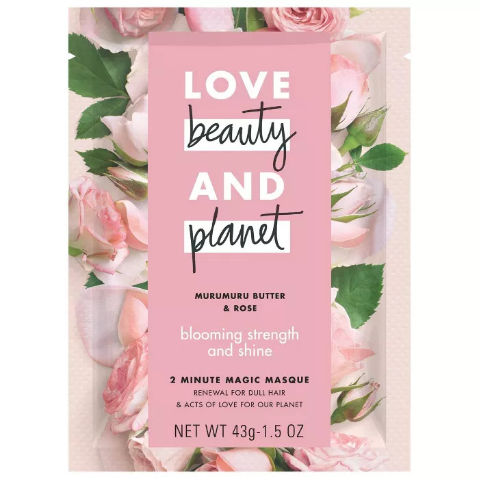 Love Beauty & Planet Murumuru Butter & Rose Blooming Strength & Shine 2 Minute Magic Masque - 1.5... | Target