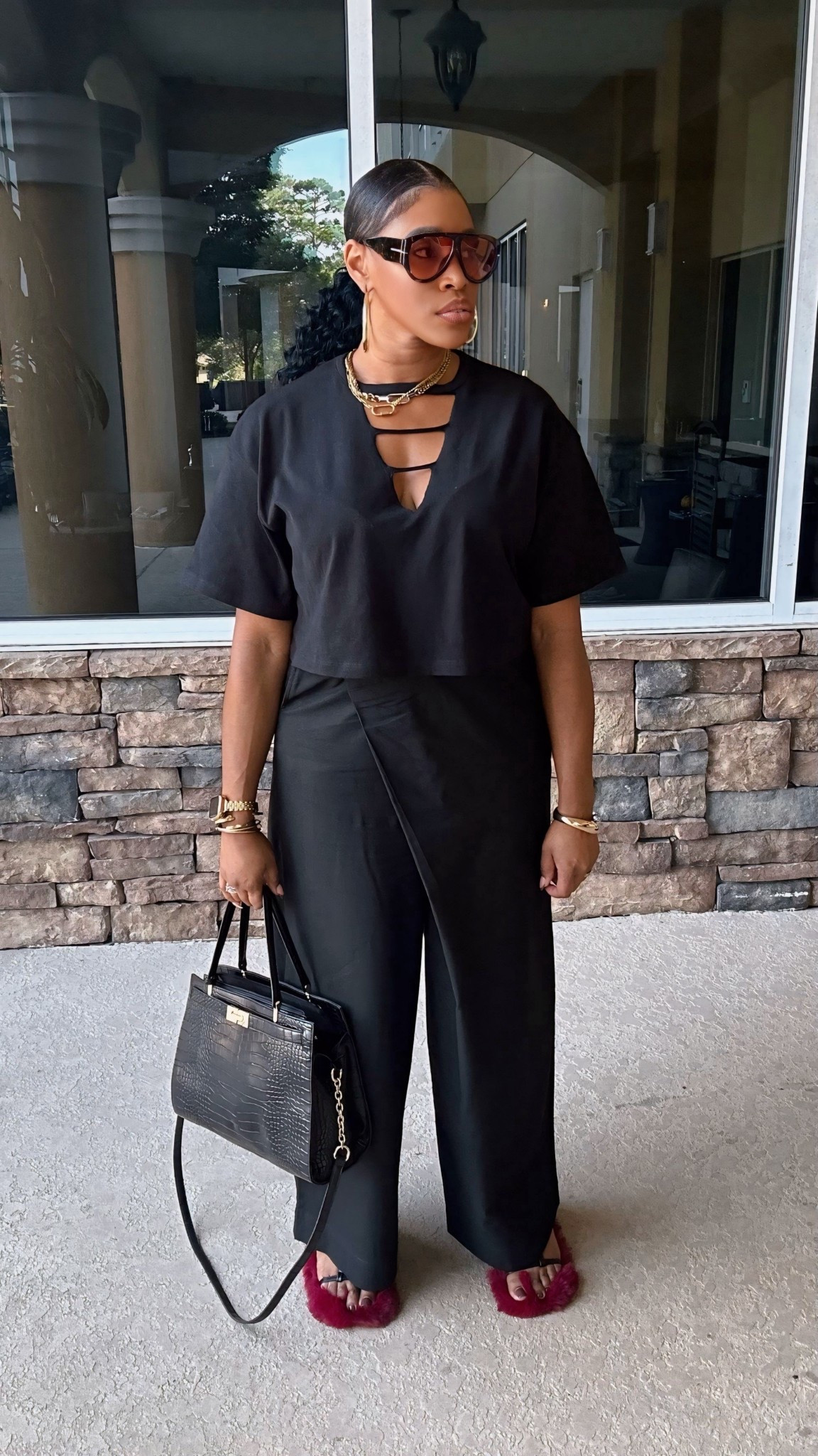 An all black look is a staple.

#LTKFindsUnder100 #LTKStyleTip #LTKShoeCrush