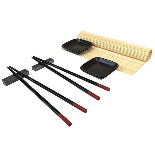 Multistore 2002 Geschirr-Set »7tlg. Sushi-Set mit Dipschale, Stäbchenablage und Essstäbchen«,... | OTTO (DE)