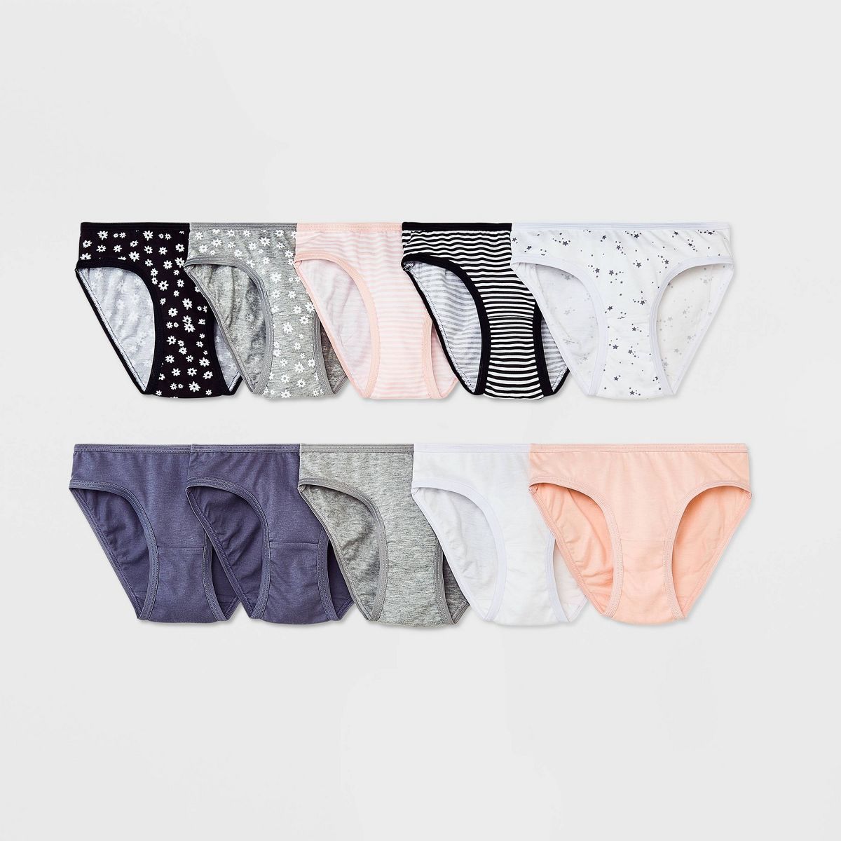 Girls' 10pk Cotton Bikini Underwear - Cat & Jack™ | Target