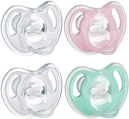Tommee Tippee Ultra-Light Silicone Pacifier, Symmetrical One-Piece Design, BPA-Free Silicone Binkies | Amazon (US)