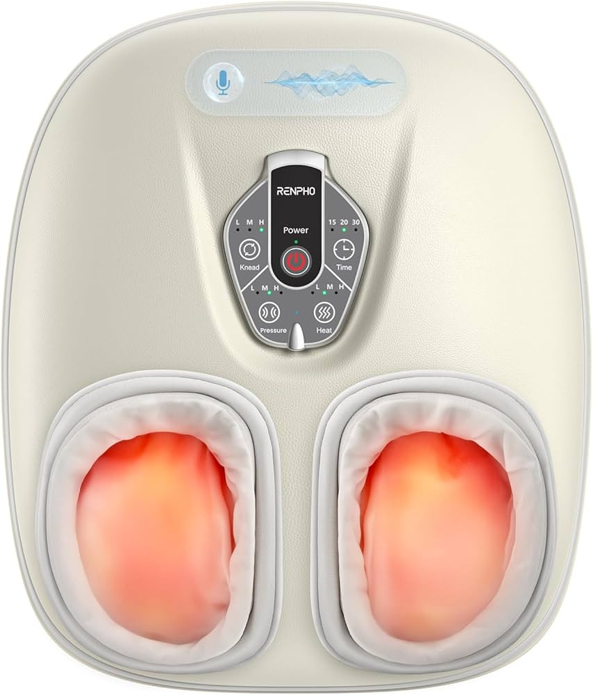 RENPHO Foot Massager Machine with Heat [2026 Upgraded], Shiatsu Foot Massager for Plantar Fasciit... | Amazon (US)