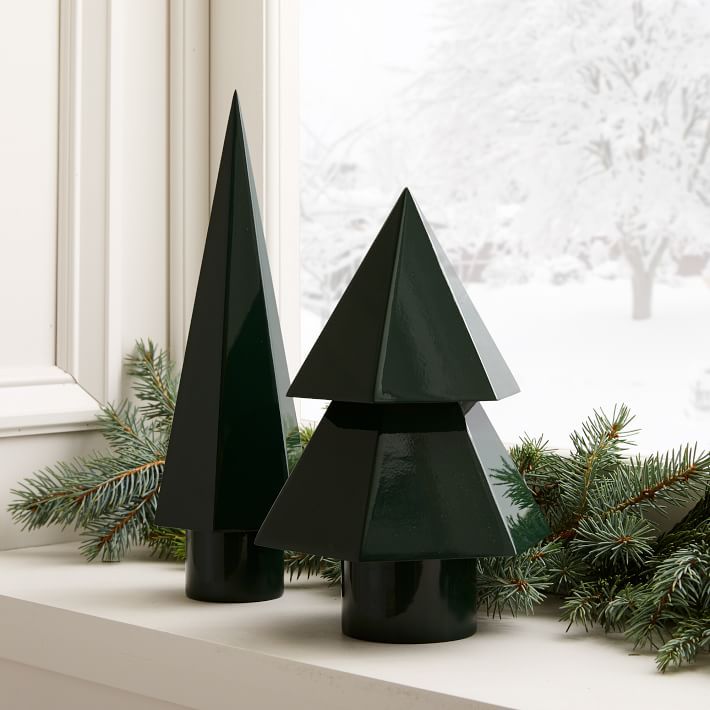 Modern Lacquer Tiered Trees | West Elm (US)