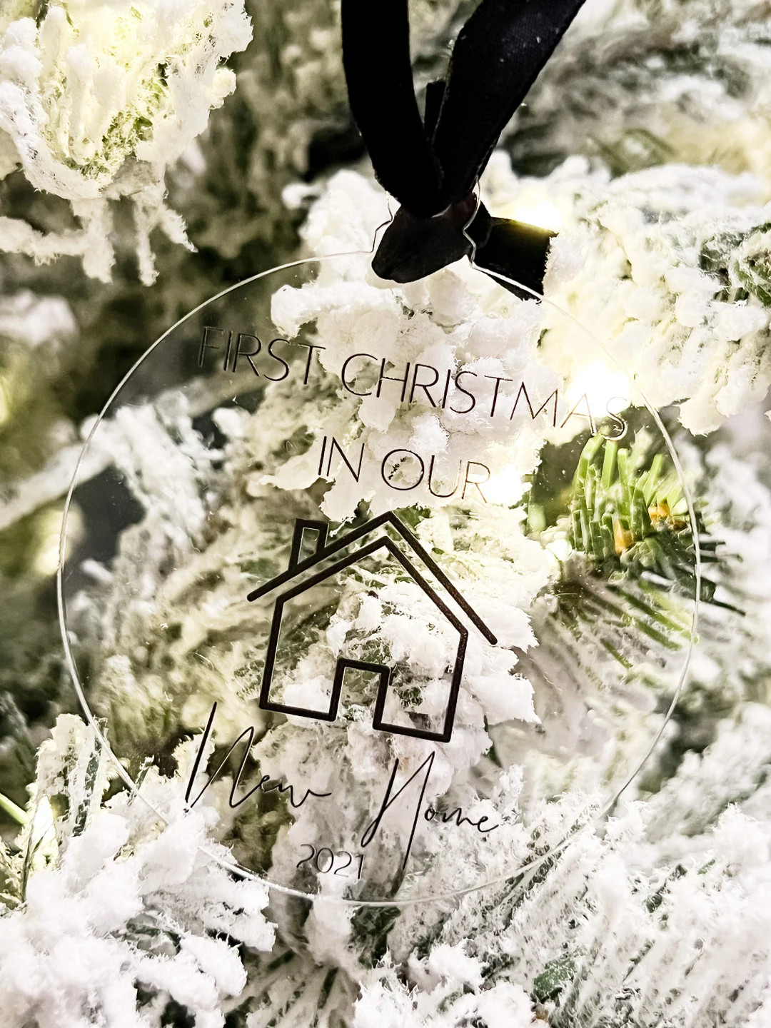 First Christmas in New Home Ornament Acrylic New Home Ornament - Etsy | Etsy (US)