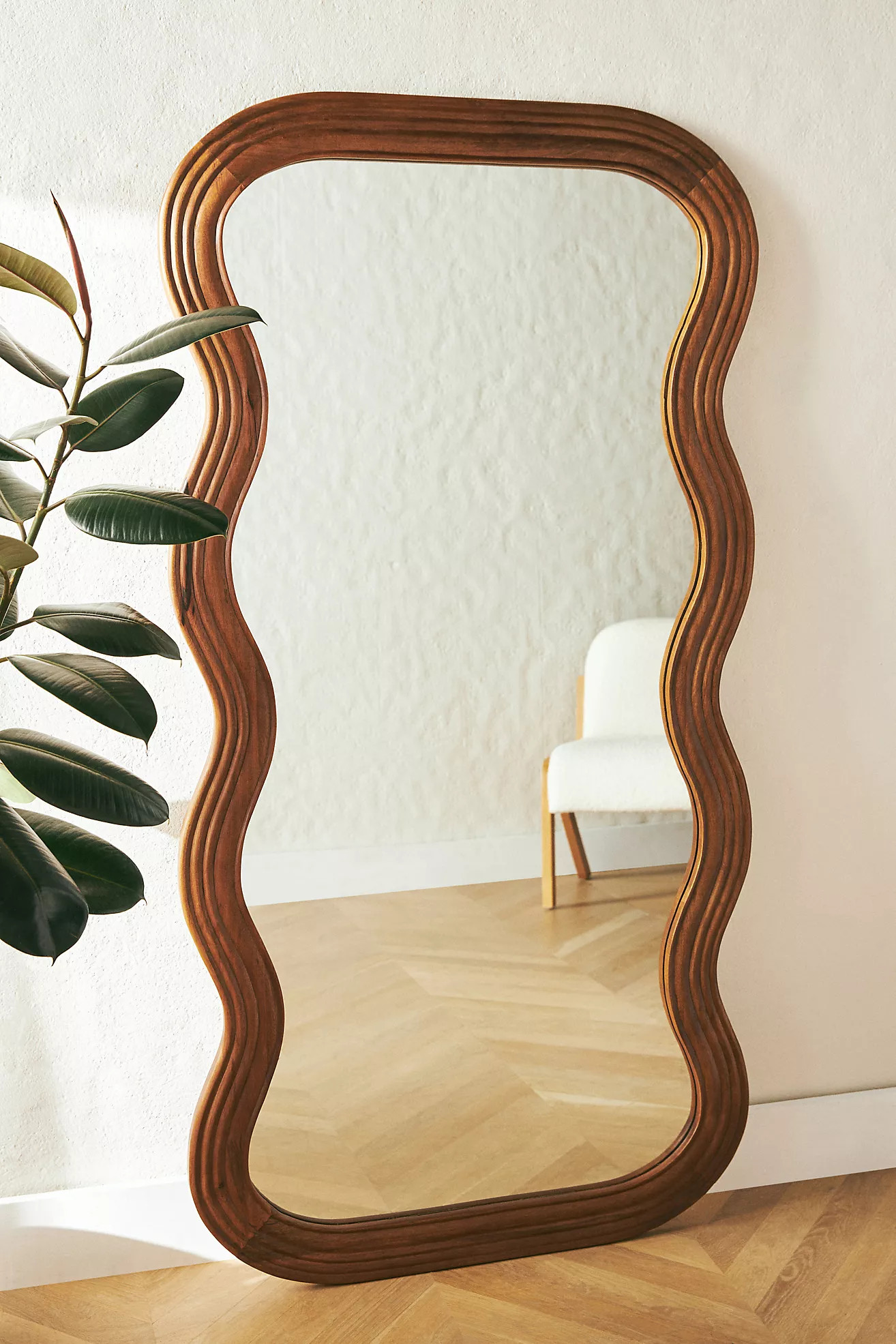 Frances Tropical Hardwood Mirror | Anthropologie (US)