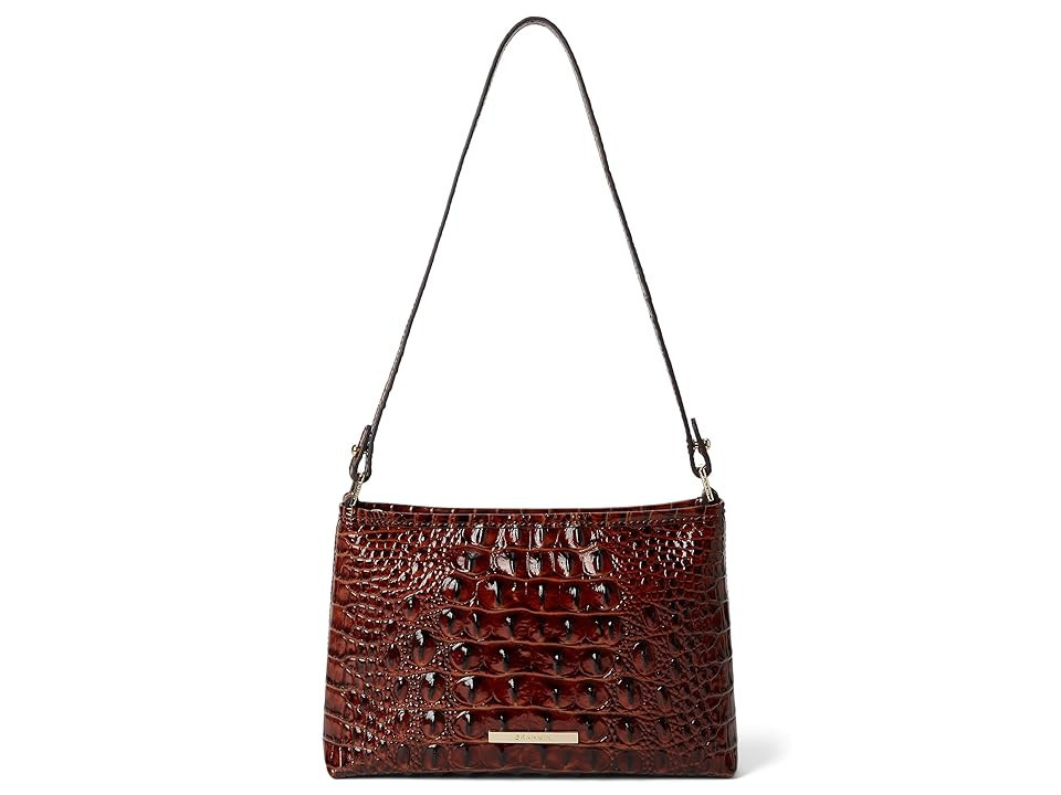 Brahmin Melbourne Lorelei Shoulder Bag Women's Handbags Pecan, Leather | Zappos