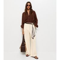 Women's White Linen Rich Tailored Trousers New Look | New Look (UK)
