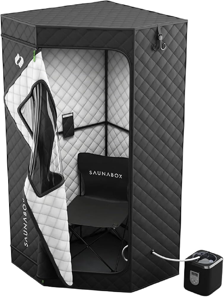 SAUNABOX® SmartSteam Kit Pro | Personal Steam Sauna for Home Use | Portable Sauna Tent with Chai... | Amazon (US)