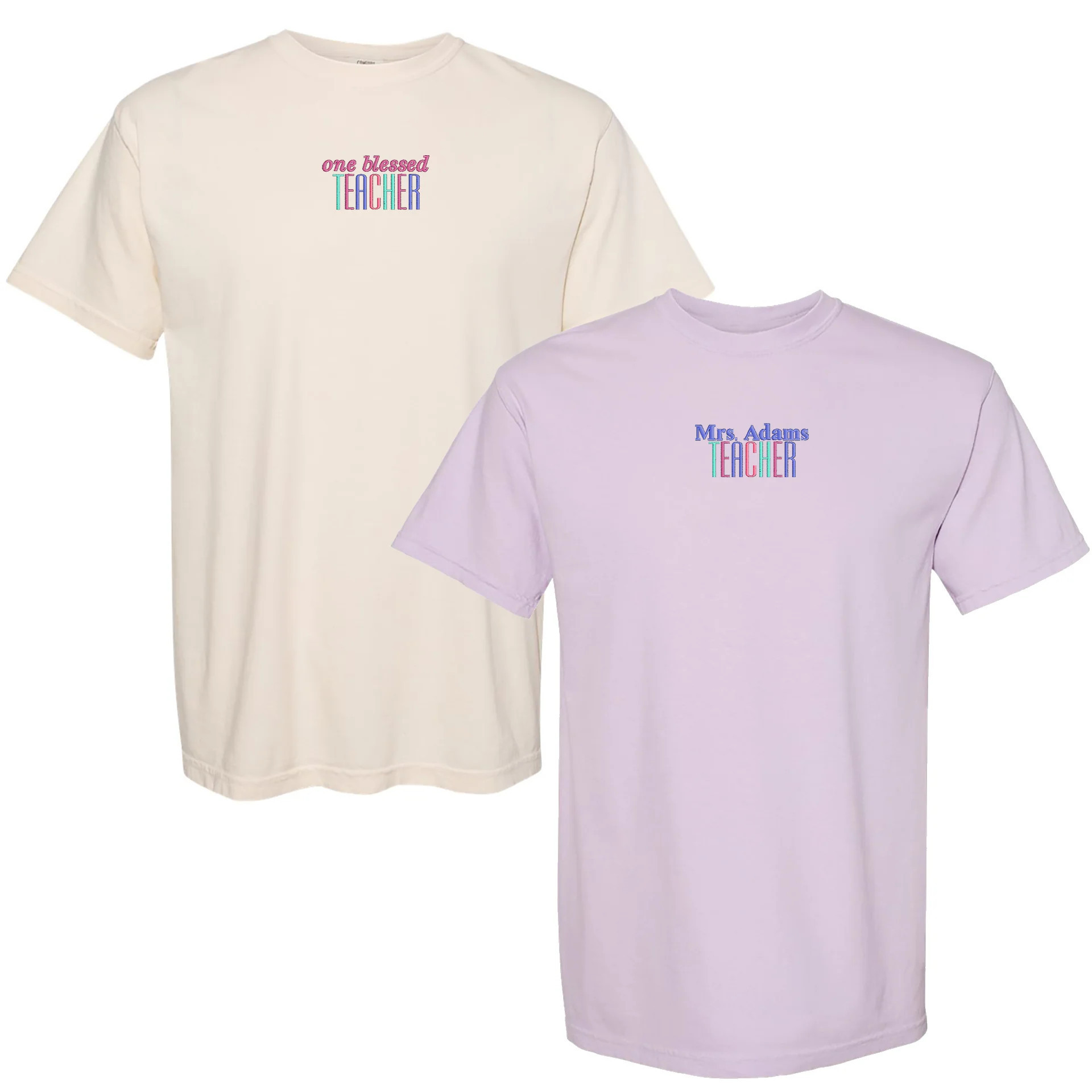 Make It Yours™ Teacher Comfort Colors T-Shirt | United Monograms