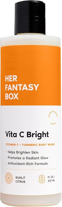 Her Fantasy Box | Vita C Bright Turmeric Body Wash – Antioxidant‐Rich Citrus Cleanser with Vi... | Amazon (US)