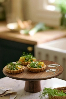 Addie Walnut Wood Cakestand | Anthropologie (US)