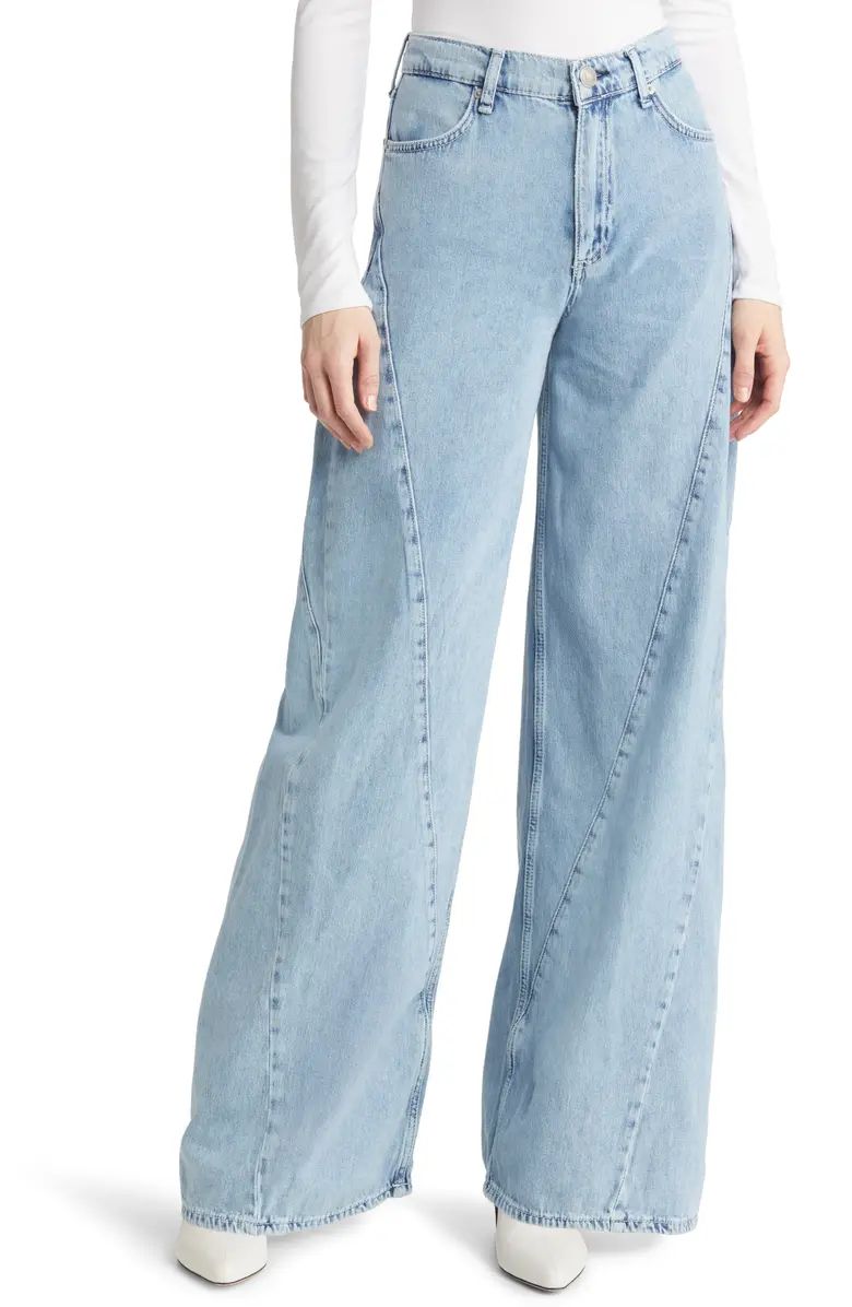 rag & bone Sofie Splice High Waist Wide Leg Jeans | Nordstrom | Nordstrom