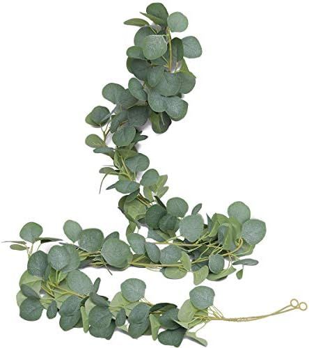 PARTY JOY 11.8FT 294Leaves Artificial Vines Faux Silk Eucalyptus Garland Greenery Wedding Backdro... | Amazon (US)