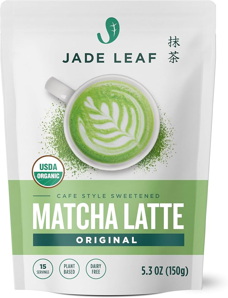 Jade Leaf Matcha Organic Café Style Sweetened Matcha Latte Premium Barista Crafted Mix - Origina... | Amazon (US)