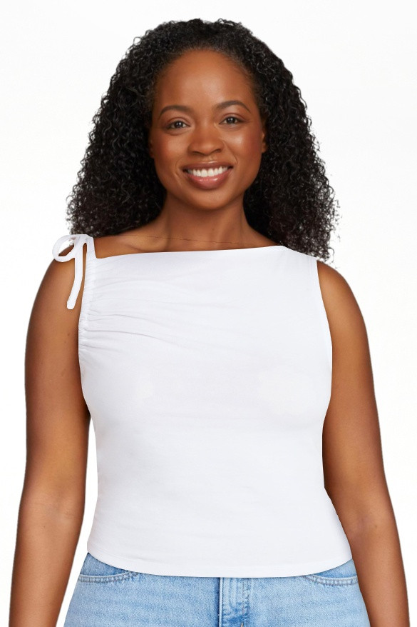 No Boundaries One Shoulder Ruched Top, Women\u2019s XXS-XXL | Walmart (US)