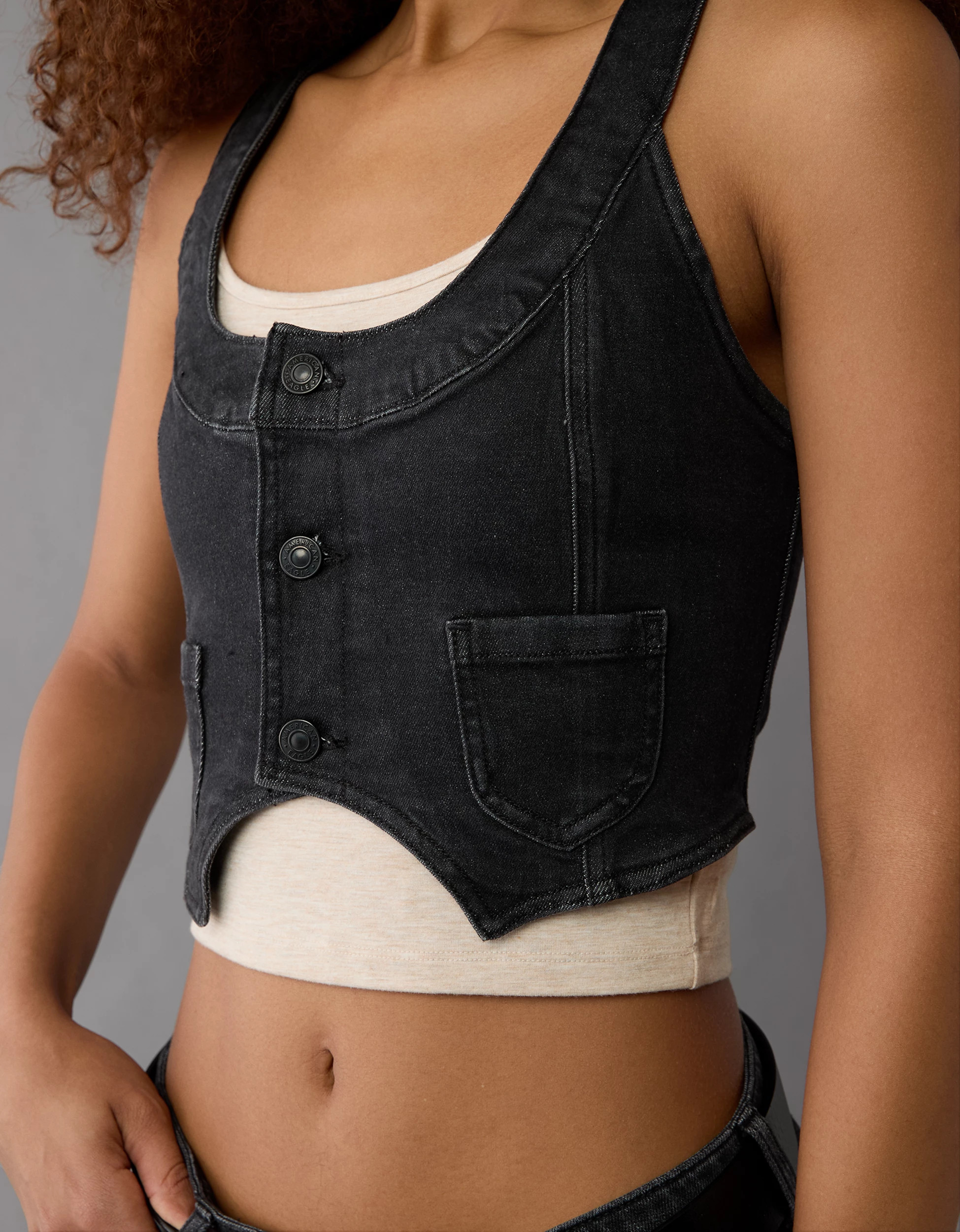 AE Racerback Corset Vest Tank Top | American Eagle Outfitters (US & CA)
