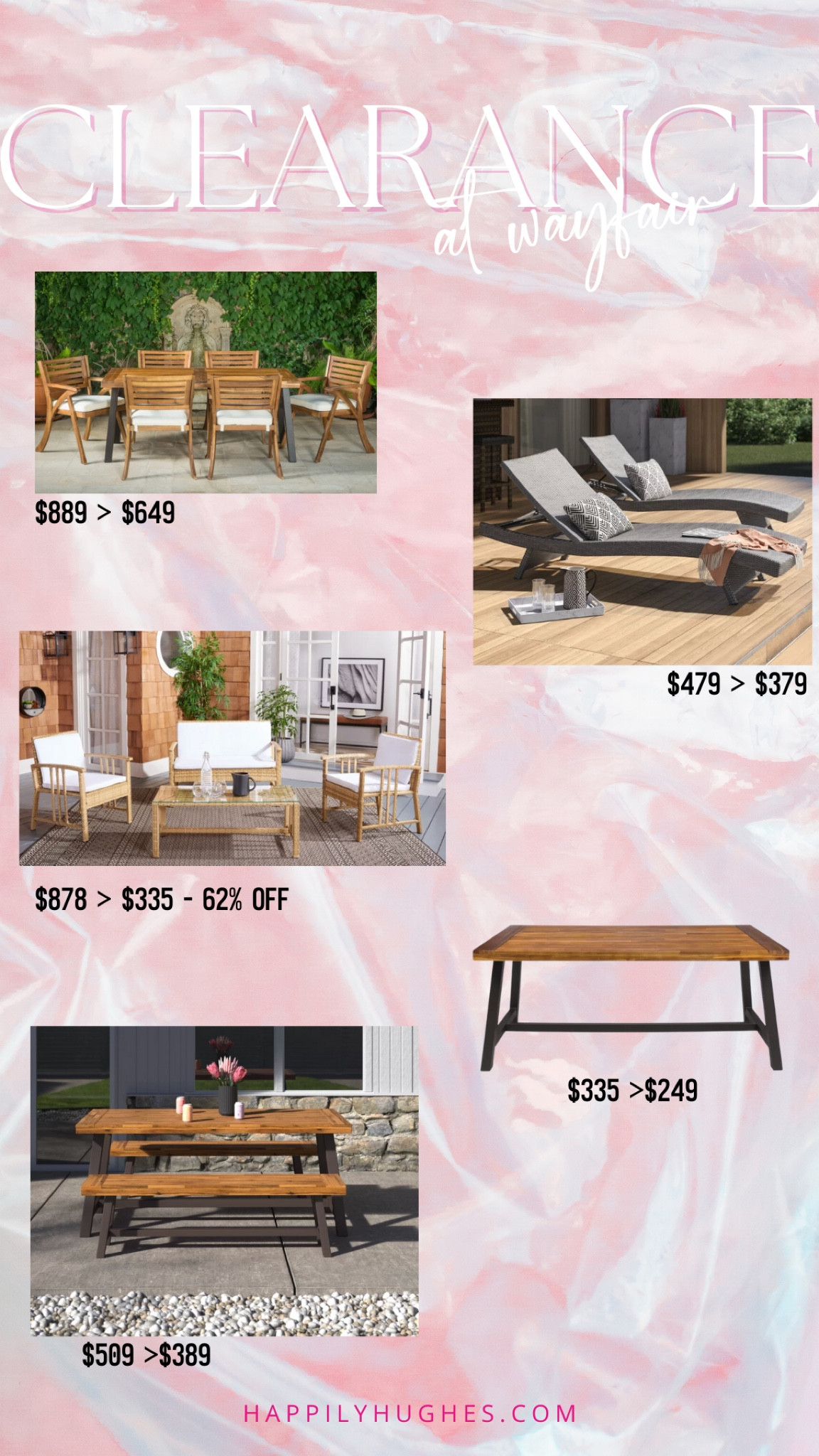 Clearance sale at Wayfair on Patio Furniture! 

#LTKGiftGuide #LTKSeasonal #LTKsalealert