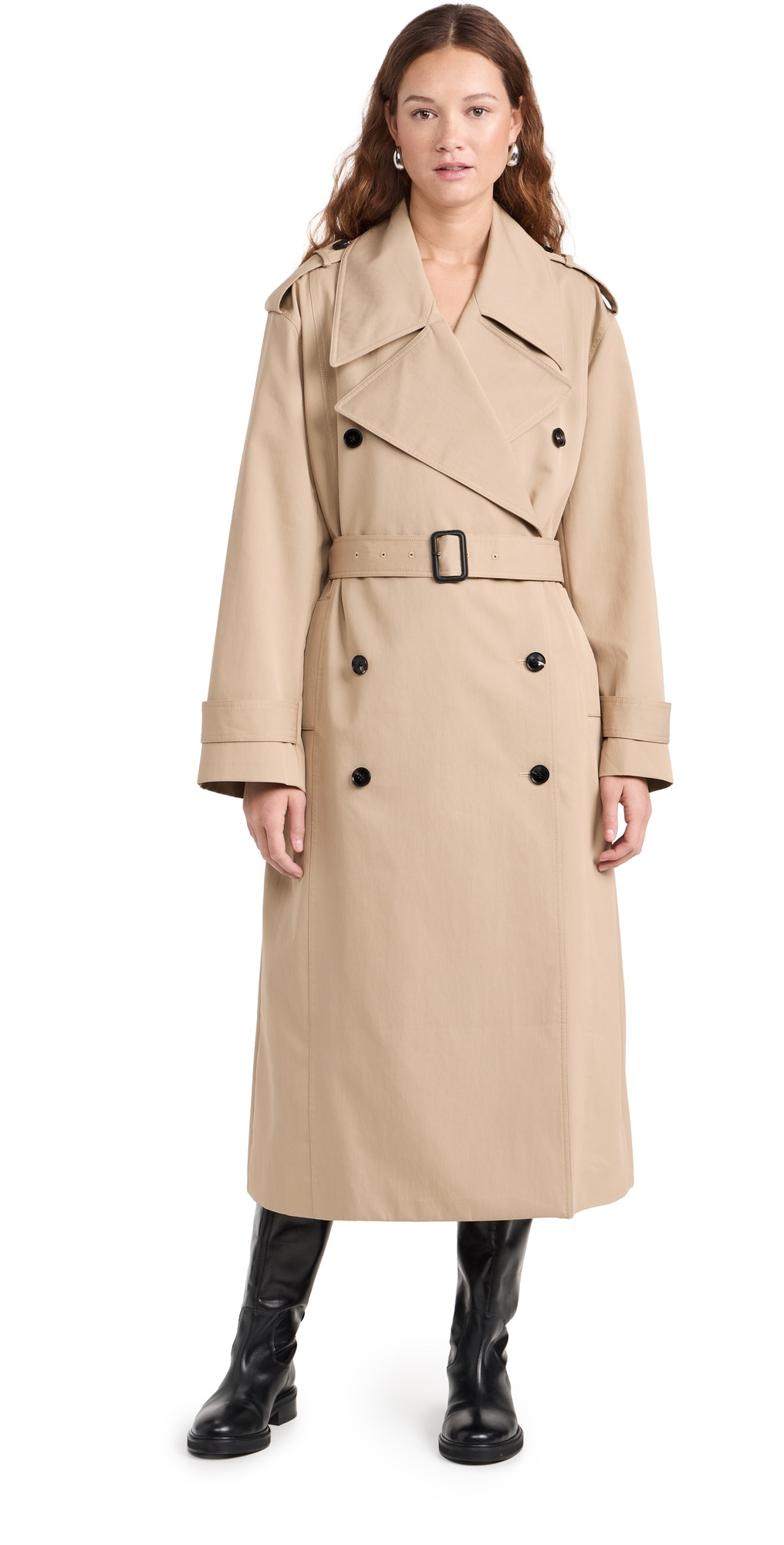CO Oversized Trench Coat Camel M | Shopbop
