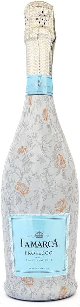 Beau Bottles Floral Bridal Bliss Custom Wine Label Wrap for La Marca 750ml Champagne Bottle - Per... | Amazon (US)