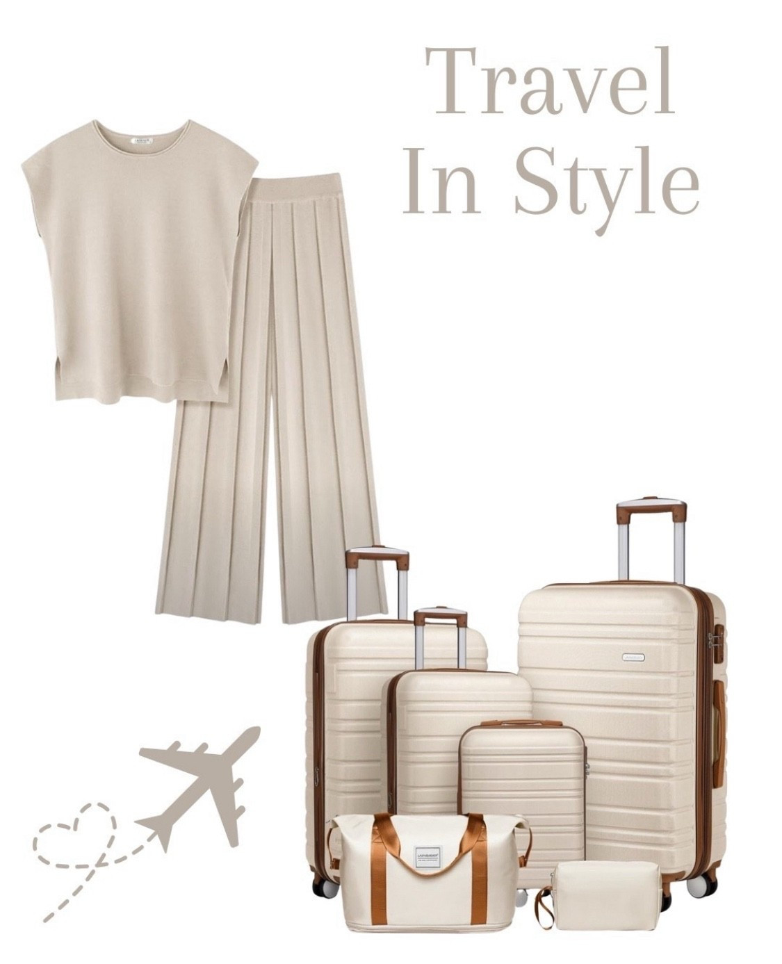 Travel in neutrals💕

Comment SHOP below to receive a DM with the link to this post on my LTK ⬇ https://liketk.it/5lOYs

#amazonluggage #traveloutfit

#LTKTravel #LTKMidsize