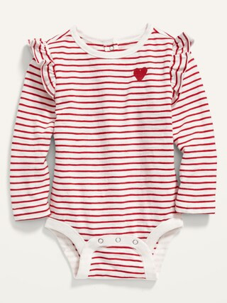 Ruffled Long-Sleeve Bodysuit for Baby | Old Navy (US)