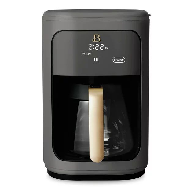 Beautiful 14 Cup Programmable Touchscreen Coffee Maker, Oyster Gray by Drew Barrymore - Walmart.c... | Walmart (US)