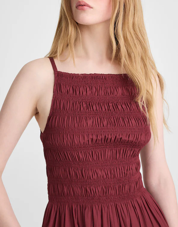 Smocked High-Neck Mini Dress | Madewell