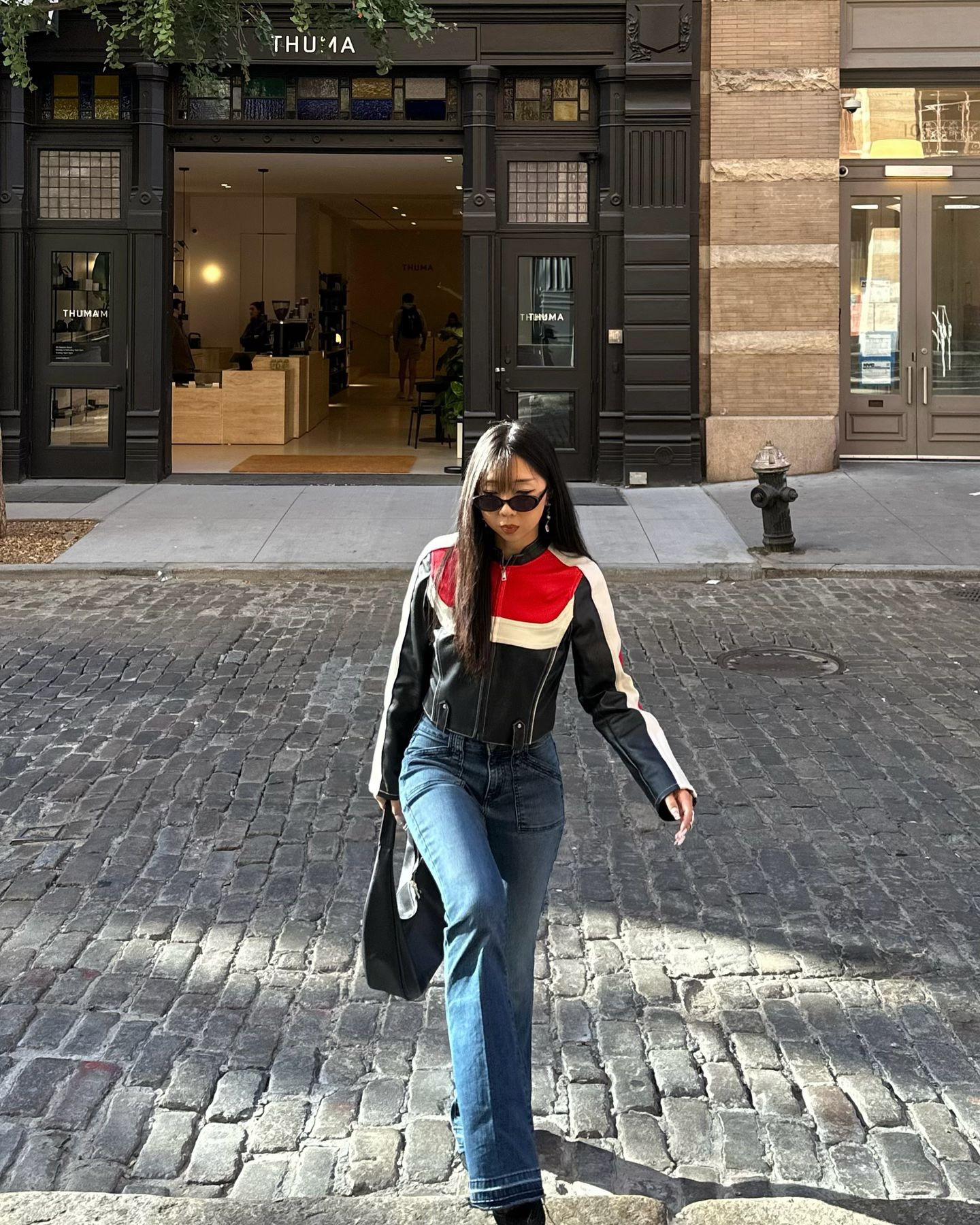racer leather biker jacket, flare jeans, black mesh kitten heels, black purse


#LTKFindsUnder100 #LTKStyleTip #LTKItBag