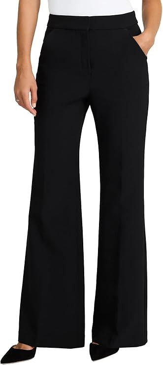 EXPRESS Women’s Editor Flare Pants – High Rise Stretch Dress Trouser for Work or Events | Amazon (US)