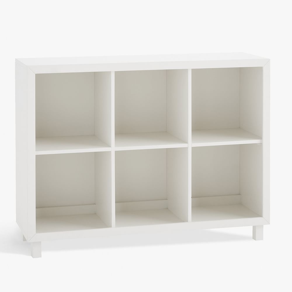 Horizontal Cubby Bookcase, 2x2, Simply White, WE Kids | West Elm (US)