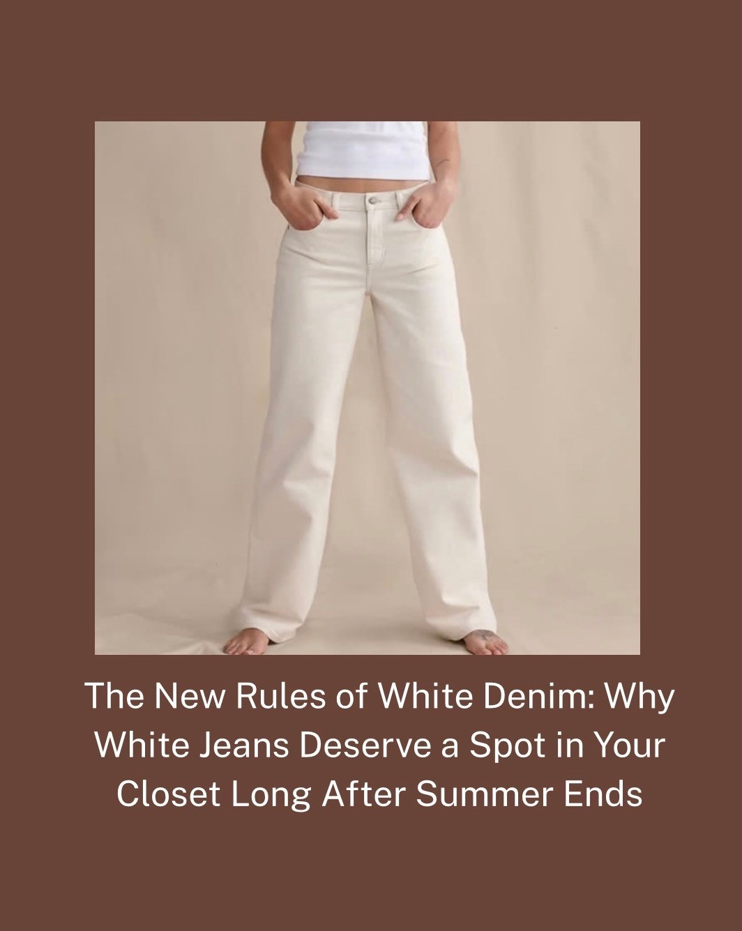 The New Rules of White Denim: Why White Jeans Deserve a Spot in Your Closet Long After Summer Ends

Forget the old “no white after Labor Day” rule. Creamy, ecru-toned denim feels warmer and more seasonless than bright summer white. Wear it now with linen and sandals, then transition into fall with chunky knits, suede, and boots. These 20 pairs prove white denim doesn’t need an end date.

#LTKdayinmylife #LTKgrwm #LTKootd