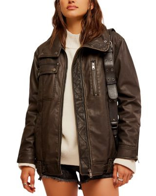 Free People Buckle Up Faux Leather Jacket   | Bloomingdale's Women Coats & Jackets Fall Jackets | Bloomingdale's (US)