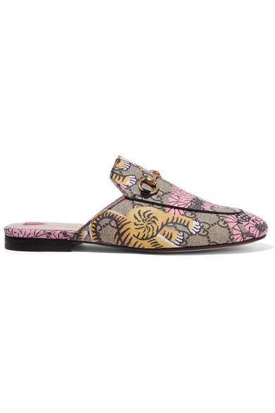 Princetown printed coated-canvas slippers | NET-A-PORTER (UK & EU)