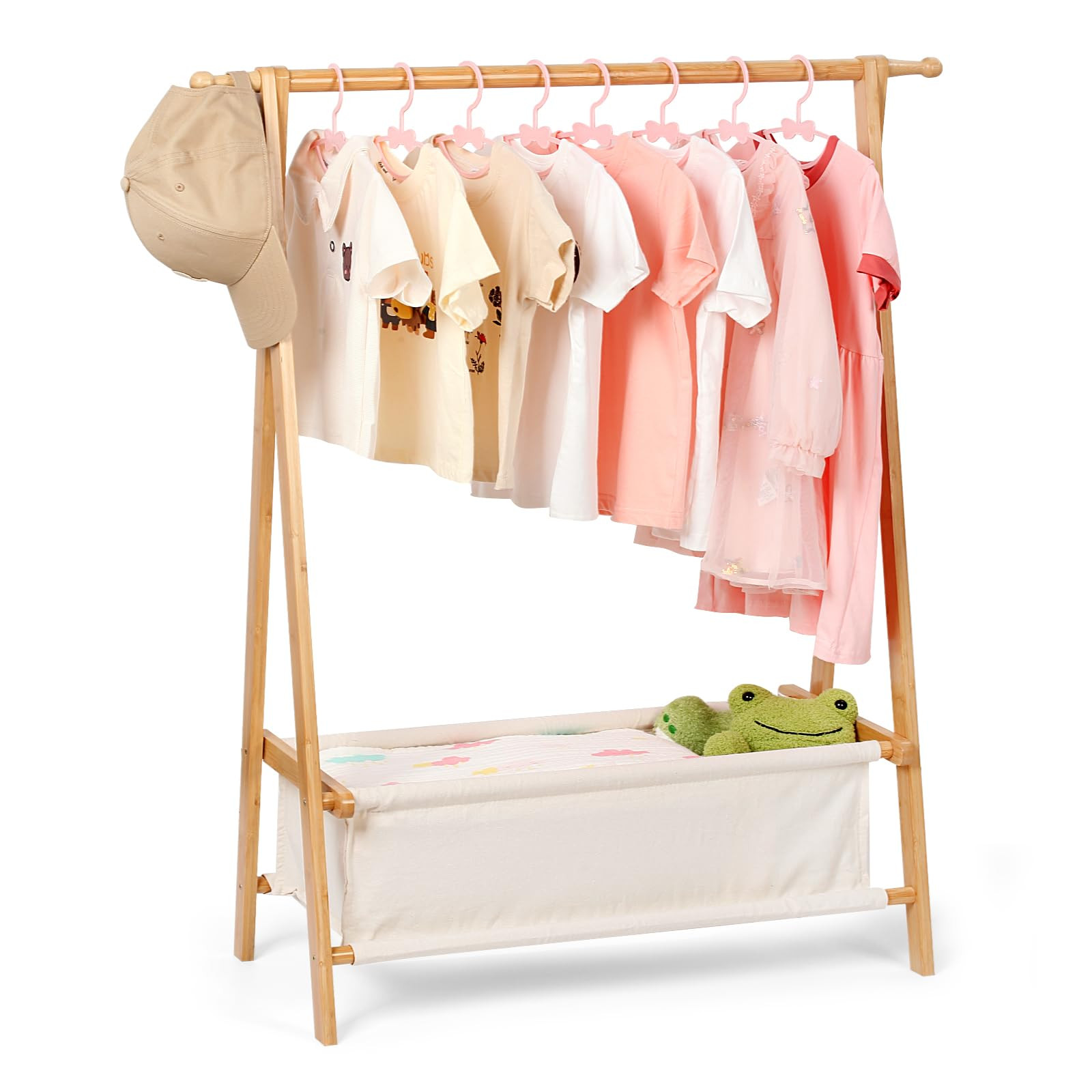 Kids Clothing Rack with Storage, Dress Up Rack, Child ClothesRack, Small Garment, for Costume, Ba... | Amazon (US)