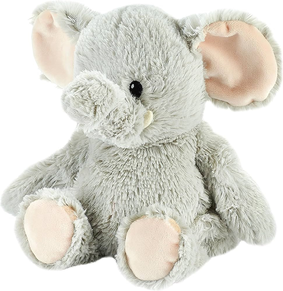Warmies Gray Elephant Microwavable, Hot or Cold for Cool Relaxation and Warm Relief, Lavender Sce... | Amazon (US)