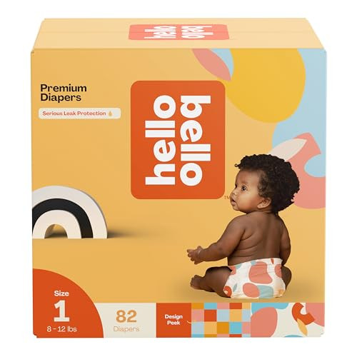 Hello Bello Premium Diapers Size 1, Honeysuckle Designs, 82ct Club Box - Hypoallergenic and Extra Absorbent | Amazon (US)
