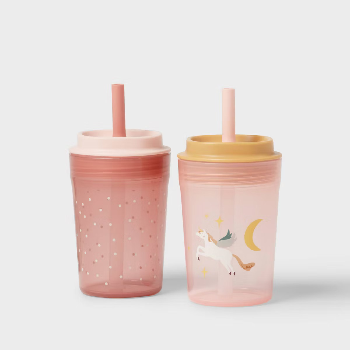 Kids' 14oz 2pk Single Wall Recycled Straw Tumblers - Pillowfort™ | Target
