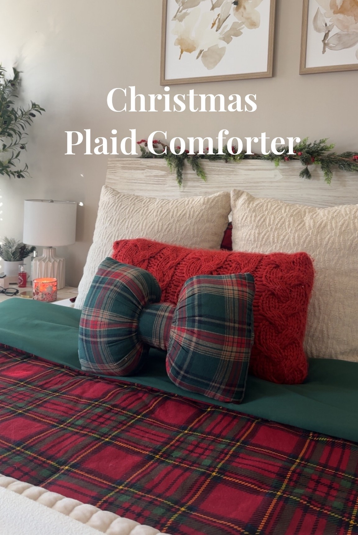Hallmark Flannel Plaid Comforter Set Red and pillows.

#LTKHome #LTKHoliday #LTKSeasonal